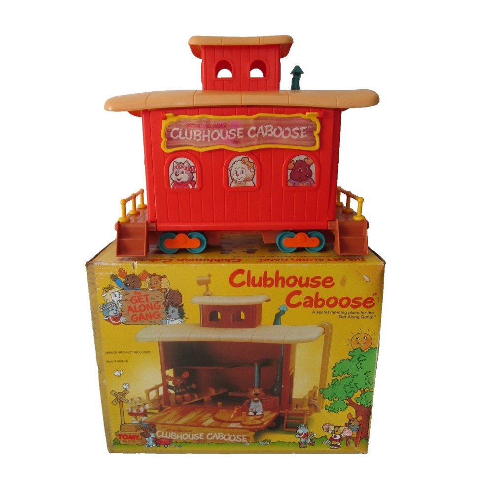 The Get Along Gang Clubhouse Caboose Vintage Playset 1984 TOMY with Box